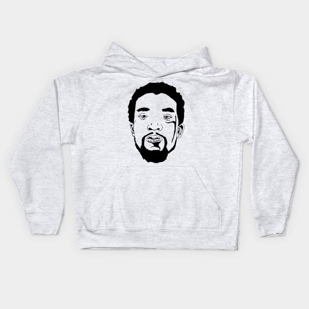 Chadwick Boseman Kids Hoodie by Ace20xd6